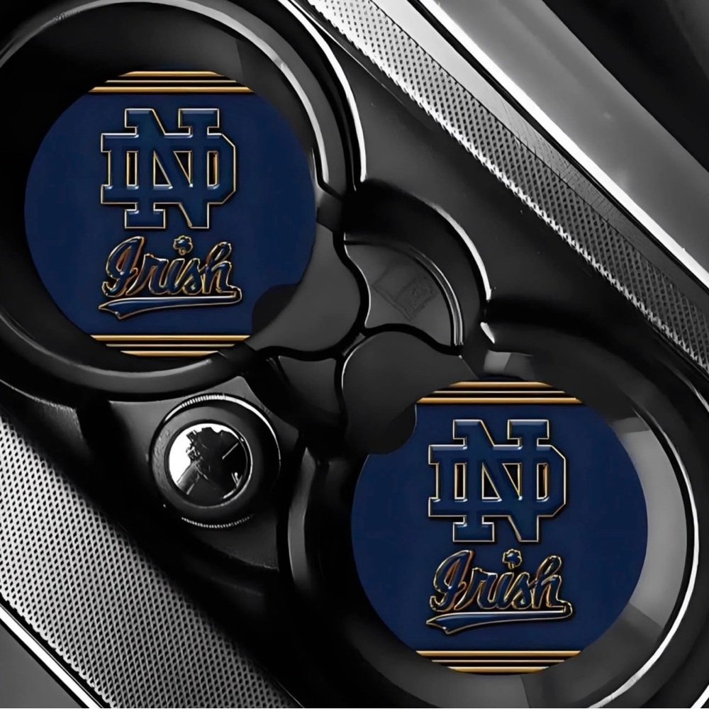 Notre Dame Irish Car Coasters Absorbent Set of (2)